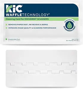 KICTeam Waffletechnology Cleaning Cards for Document Scanners (15 Pack)