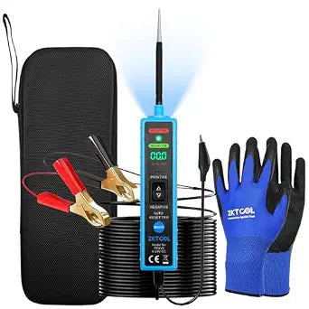 ZKTOOL 6-24V Digital LED Display Power Circuit Probe Tester Kit