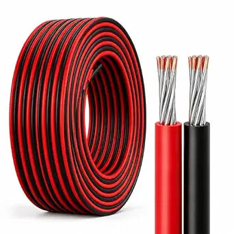 16 Gauge Electrical Wire 200FT, 16/2 AWG Tinned Copper Clad Aluminum (TCCA) Red Black Power Cable, Flexible Low Voltage 12V/24V DC Extension Wire for Home LED Strips, Landscape Lighting, Speaker & DIY