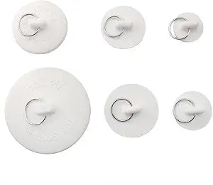 CHENJIN 1 Set Bathtub Drain Plug with Pull Ring Six Sizes Kitchen Drain Rubber Plug for Bathroom Bathtub Laundry Sink