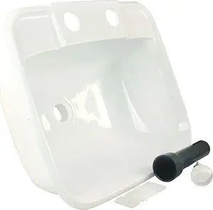 JR Products 95351 Molded Lavatory Sink - White