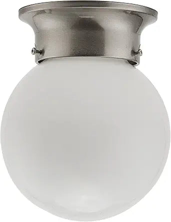 Miseno ML14283 1 Light 6" Wide Flush Mount Globe Ceiling Fixture - Brushed Nickel