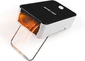 Portable Space Heater Mini Desk Heater Electric Fan Air Warmer