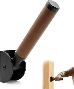 Flip Up Grab Bar for Seniors, 7.56-Inch Wall-Mount Handle, Brown