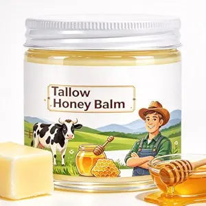 Tallow and honey balm,beef tallow for face&skin Moisturizer-2.12oz(1pack)