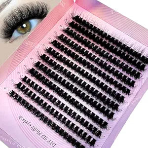280 Bundles 50D/60D/80D/100D/110D/150D Mink Eyelashes 0.05mm/0.07mm Thin Eyelash extension 3D Russia Volume Individual Eyelash Cluster Makeup (100D CC Curl-0.07mm10mm-20mmMIX)