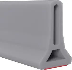 Hi-Na 3ft/5ft/6ft/8ft10ft Collapsible Shower Threshold Water Dam Water Barrier for Shower and Water Stopper Keeps Water Inside Water Threshold for Wet and Dry Separation (3ft, Grey)