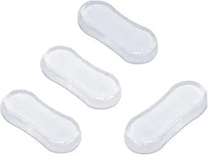 4Pcs Transparent Toilet Seat Bumper Set, Silicone Strong Adhesive Toilet Seats Lid Bumpers, Toilet Seat Buffers, Toilet Lid Rubber Pads for, Home, Hotel and Hospital Toilets