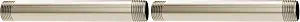 Moen Polished Nickel 6-Inch Straight Shower Arm, 116651NL (Pack of 2)
