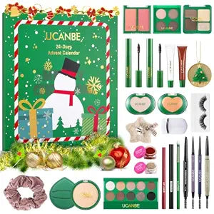 UCANBE Makeup Advent Calendar 2026 for Women Teens Girls, 24 Piece Christmas Holiday Gift Sets, Beauty & Cosmetic Surprises Countdown