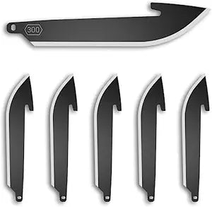 OUTDOOR EDGE RazorSafe 3" Black Drop-Point | 6 Pack of Black EDC Drop Point Blades | Compatible 3" Razor Blade Knives | Perfect for Work & Everyday Carry