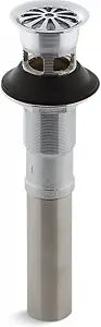 Kohler 7129-A-CP Lavatory drain with overflow, Polished Chrome, 1.25