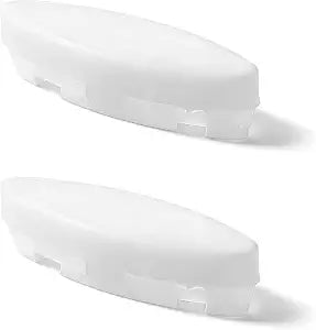 Toilet Seat Bumpers Compatible with Kohler 1236365, Seat Stability Kit with Rubber Washers, Noise Reduction Hardware for Residential and Commercial Toilets, 2-Pack White