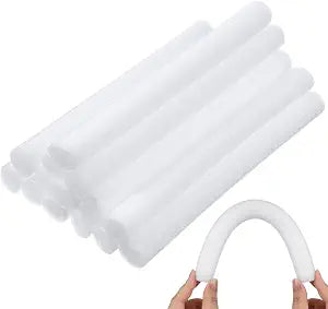 Housoutil Sofa Slipcover Tuck Grips, 14Pcs Sofa Cover Tuck Grips Couch Gap Filler Non Slip Foam Sticks White Furniture Protector for Cushion Armchairs Cover Stay in Place, DIY Trim Length - 8.45inch