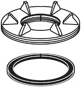 American Standard M962592-0070A N/A Deck Adapter Kit for Portsmouth Deck Mounted Tub Fillers M962592-0070A