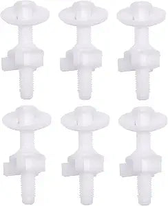A.I.FORCE Plastic Toilet Seat Hinge Bolt Lid Screws Replacement Kit,6Pcs