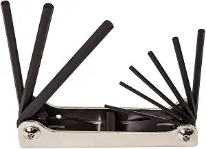 Klein Tools 70591 Folding Hex Key Set, 9-Key, SAE Sizes