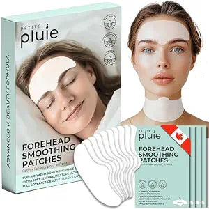 Advanced Forehead Wrinkle Patches Overnight - Anti Wrinkle Patches with Collagen, Peptides, Vitamin E - Strong Adhesion with Full Coverage for Forehead Wrinkles & 11 Lines, Made in Korea, 10 Count