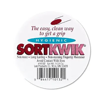 Lee Sortkwik Hygienic Fingertip Moistener, 1.75 Oz, Pink, Pack Of 2