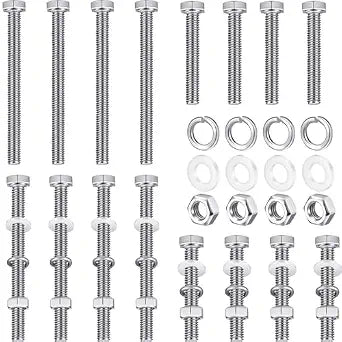 Tandefio 16 Set 304 Stainless Steel U Channel Sign Post Attachment Kit