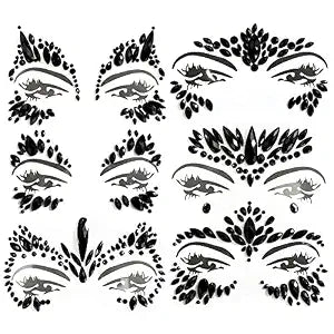 Kotbs Face Jewels Black Gems Women 6-Pack
