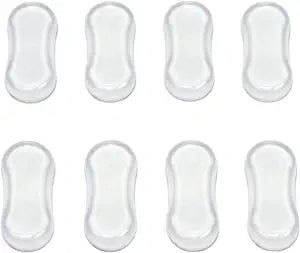 8Pcs Transparent Toilet Seat Bumper Set, Silicone Strong Adhesive Toilet Seats Lid Bumpers, Toilet Seat Buffers, Toilet Lid Rubber Pads for, Home, Hotel and Hospital Toilets