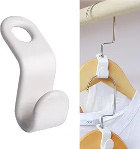 otylzto 100PCS Hanger Connector Hooks, Closet Space Saver