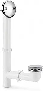 1-1/2" Bathtub Drain Kit, Tip-Toe Stopper, Waste and Overflow