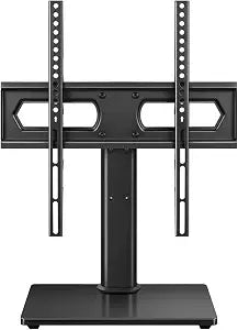 BFTOU Universal TV Stand for 27-75 inch TVs Swivel +/-35 Height Adjustable Table Top TV Base Max VESA 400x400mm,Holds up to 77 lbs Black