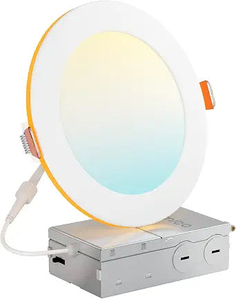 Amico 1 Pack 6 Inch LED Recessed Light with Night Light