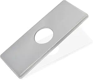 6 Inch Sink Hole Cover, 304 Stainless Steel, Chrome, Rectangle