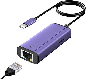 sunshot 2-in-1 Lightning to Ethernet Adapter with Charging Port