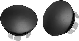 BWE 2 Pack Black Sink Basin Overflow Cover Insert in Hole Round Caps