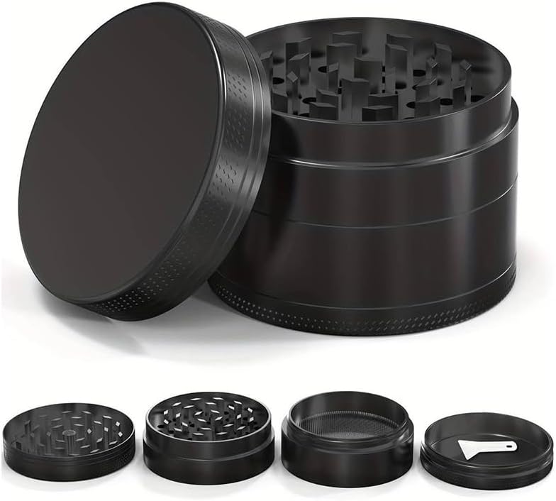 2.5 Inch Black Steel Manual Kitchen Pepper Grinder for Cooking Spices & Peppercorns
