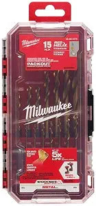 Milwaukee Shockwave Titanium Drill Bit Kit w/ 15 Pcs 48-89-4670