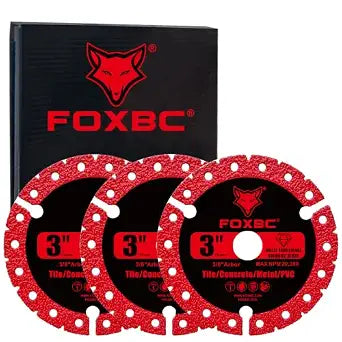 FOXBC 3 inch Diamond Multi-Purpose Saw Blades Metal Cutting Wheel - 3 Pack