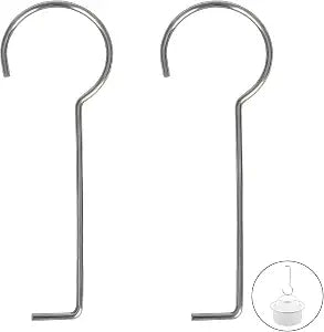 2 Pcs Drain Key Stainless Steel Drain Grate Puller Lift Out Key Drain Grate Lifting Hook for Shower Drain Cleaning, 2.5 mm / 0.1 Inch Thick, No Easily Bend