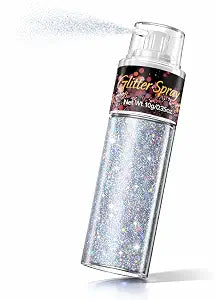Sovano Hair & Body Glitter Dry Powder, Holographic Glitter Spray