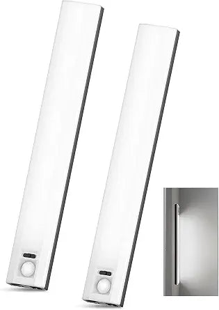 2-Pack 10 Inch Under Cabinet Lighting, 6500K Motion Sensor Light Black
