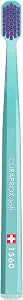 Curaprox CS 1560 Soft Toothbrush, Turquoise/Purple, Single Pack, Swiss Made