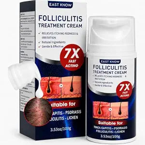 Folliculitis Treatment Cream, 5% Benzoyl Peroxide & Tea Tree Oil, 100g