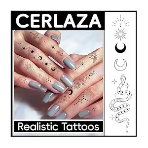 Temporary Tattoos Adult, Butterfly Hand Finger Fake Tattoos