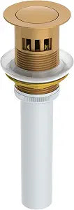 Symmons Push Pop Bathroom Sink Drain, Brushed Bronze
