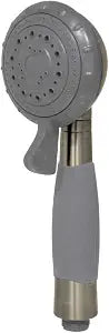 Kingston K411A8 Kaiser 4-Function Hand Shower, Brushed Nickel/Gray