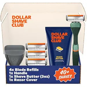 Dollar Shave Club - Member Exclusive Shave Set (Green) - 4 Blade Razor Kit