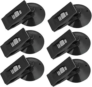 Multi Purpose Suction Cup Clips, Car Sunshade Cloth Fixing Clip, Refrigerator Message Papers Clip(Black)