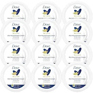 Dove Body Love Rich Nourishment Cream for Face & Body 12-Pack, 2.53 Oz Ea