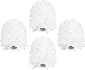 Toilet Brush Head Replacement 4 Pack Toilet Bowl Cleaner Brush Heads 3.54 inch Round Cleaning Head Bathroom Accessory for Household Cleaning Supplies