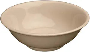 Winco 32 oz Tan Rimless Melamine Bowl (Set of 12)