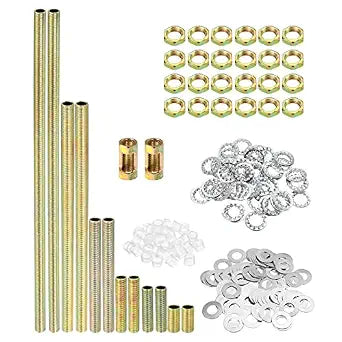 PATIKIL 1/8IP Thread Lamp Repair Hardware Assortment Pack, 2 Set